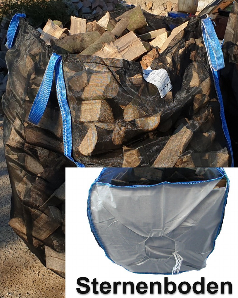 Premium Holzbag 100x100x120cm Sternboden