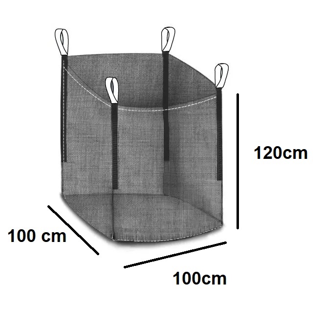 Premium Holzbag 100x100x120cm Sternboden