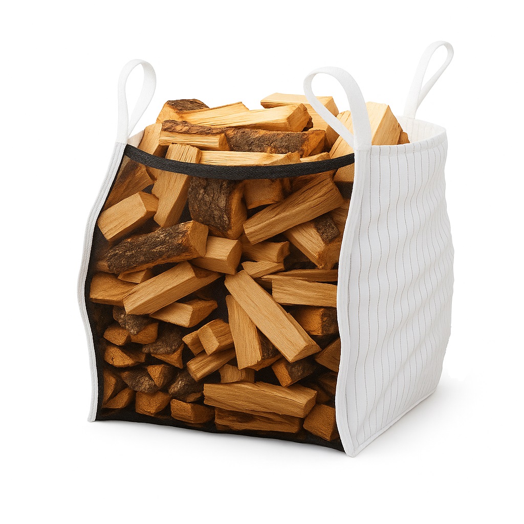Holzbag 100x100x160cm Holz Big Bag Sternenboden