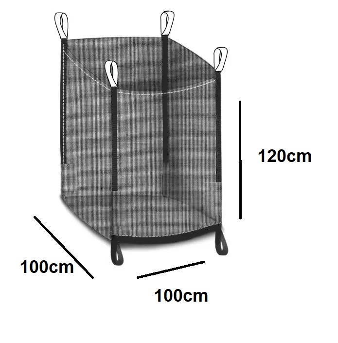 Premium Holzbag 100x100x120cm Woodbag